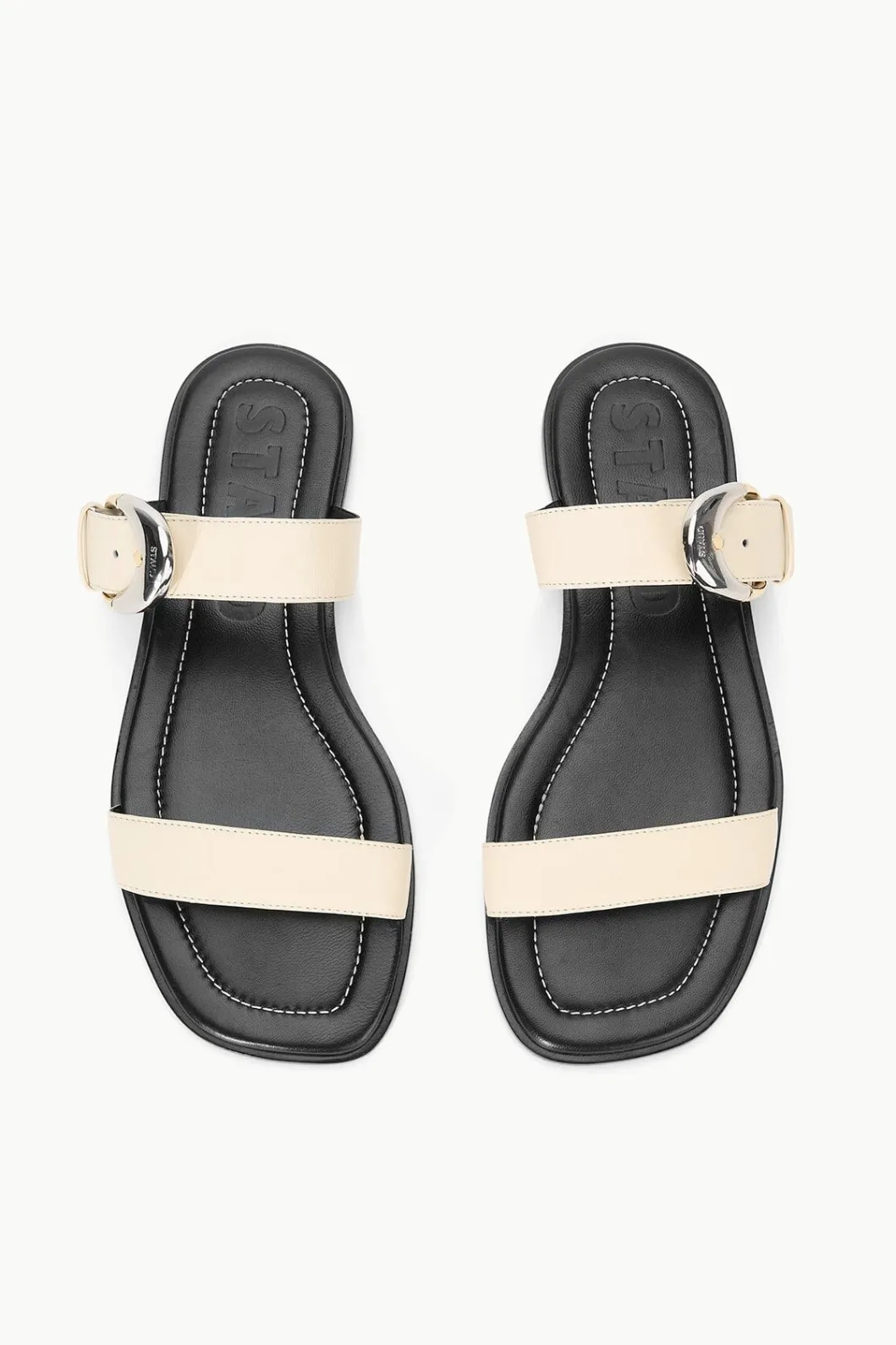 staud_harlow_flat_sandal_cream_7.webp STAUD HARLOW FLAT SANDAL< Swim | Sandals