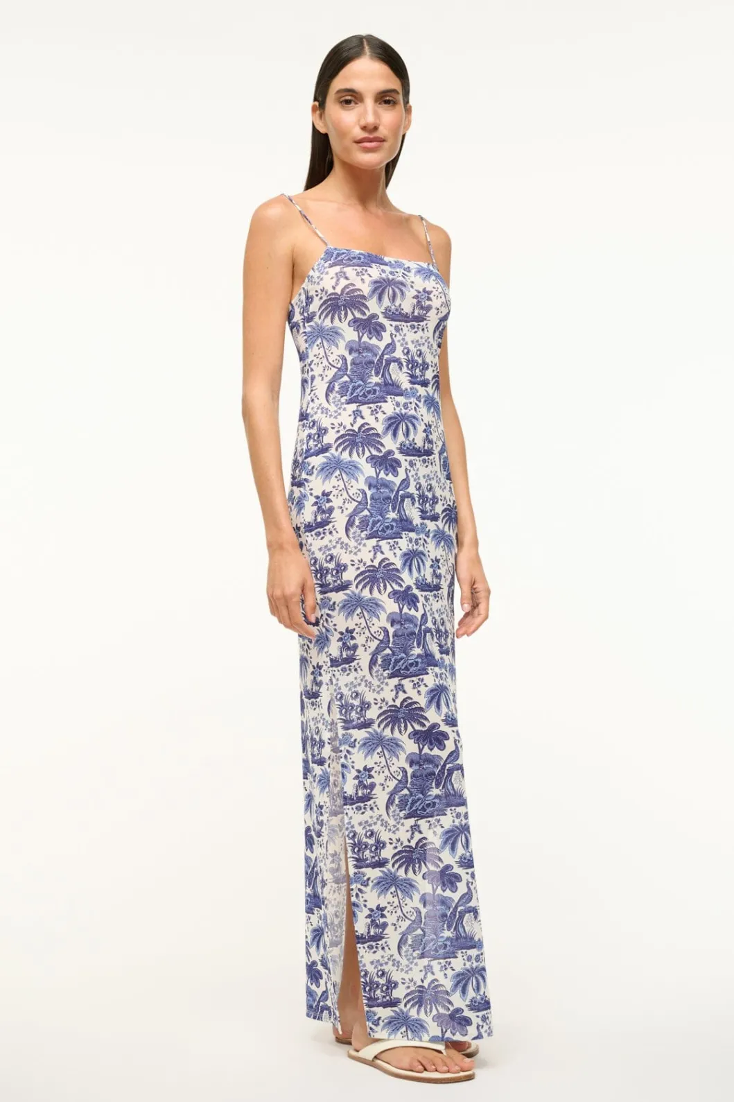 staud_hastings_maxi_dress_blue_toile_2.webp STAUD HASTINGS MAXI DRESS BLUE TOILE< Swim | Cover-ups