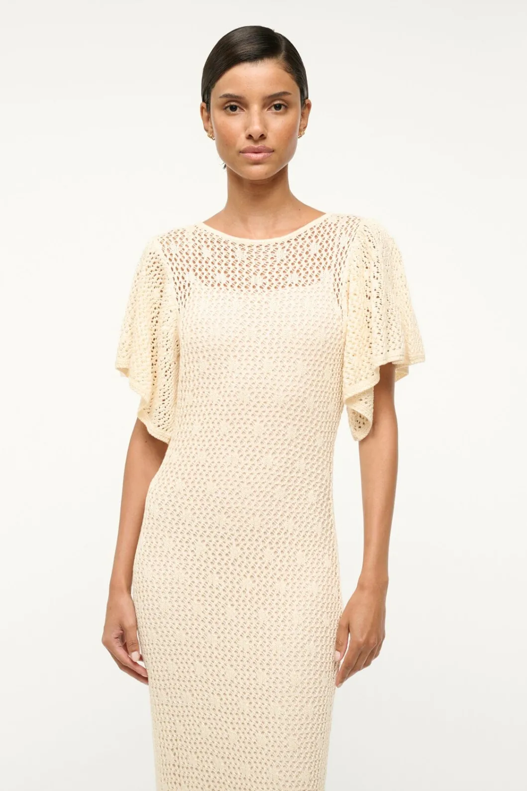 staud_isla_dress_ecru_3.webp STAUD ISLA DRESS< Maxi Dresses | Dresses