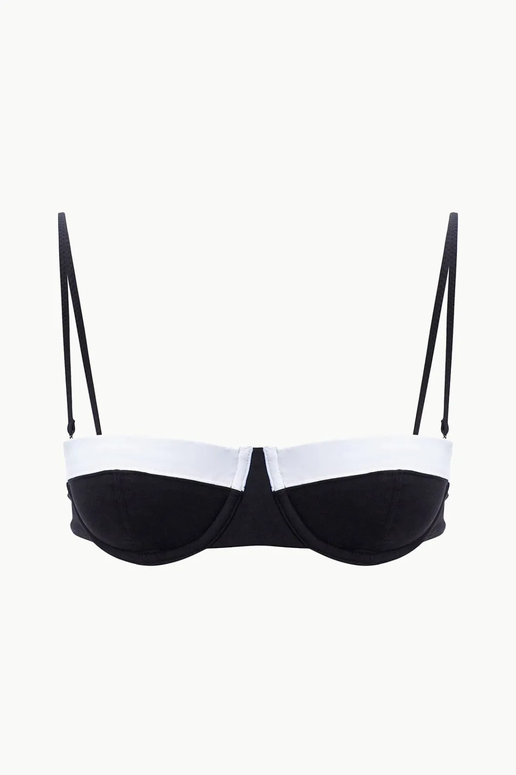 staud_jo_balconette_bikini_top_black_white_5.webp STAUD JO BALCONETTE BIKINI TOP BLACK WHITE< Swim | Bikinis