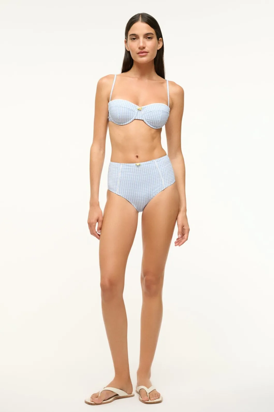 staud_jo_balconette_bikini_top_sky_micro_check_2.webp STAUD JO BALCONETTE BIKINI TOP SKY MICRO CHECK< Swim | Bikinis