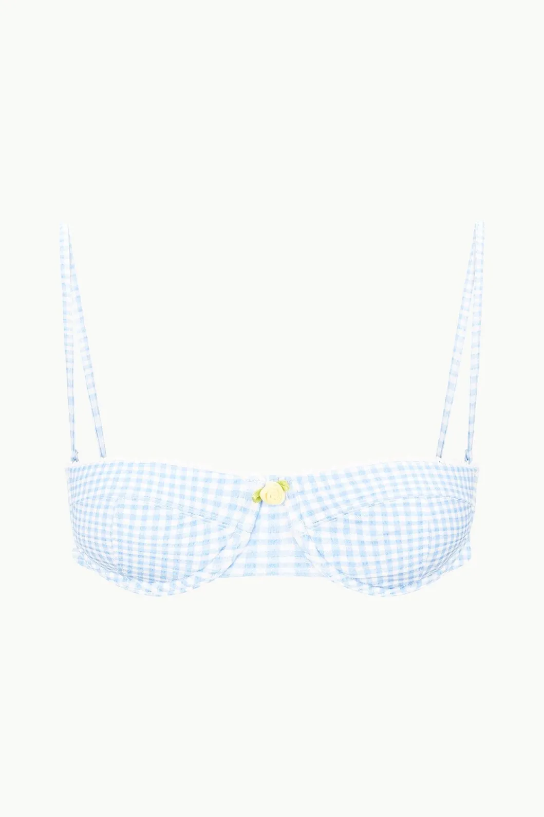 staud_jo_balconette_bikini_top_sky_micro_check_6.webp STAUD JO BALCONETTE BIKINI TOP SKY MICRO CHECK< Swim | Bikinis