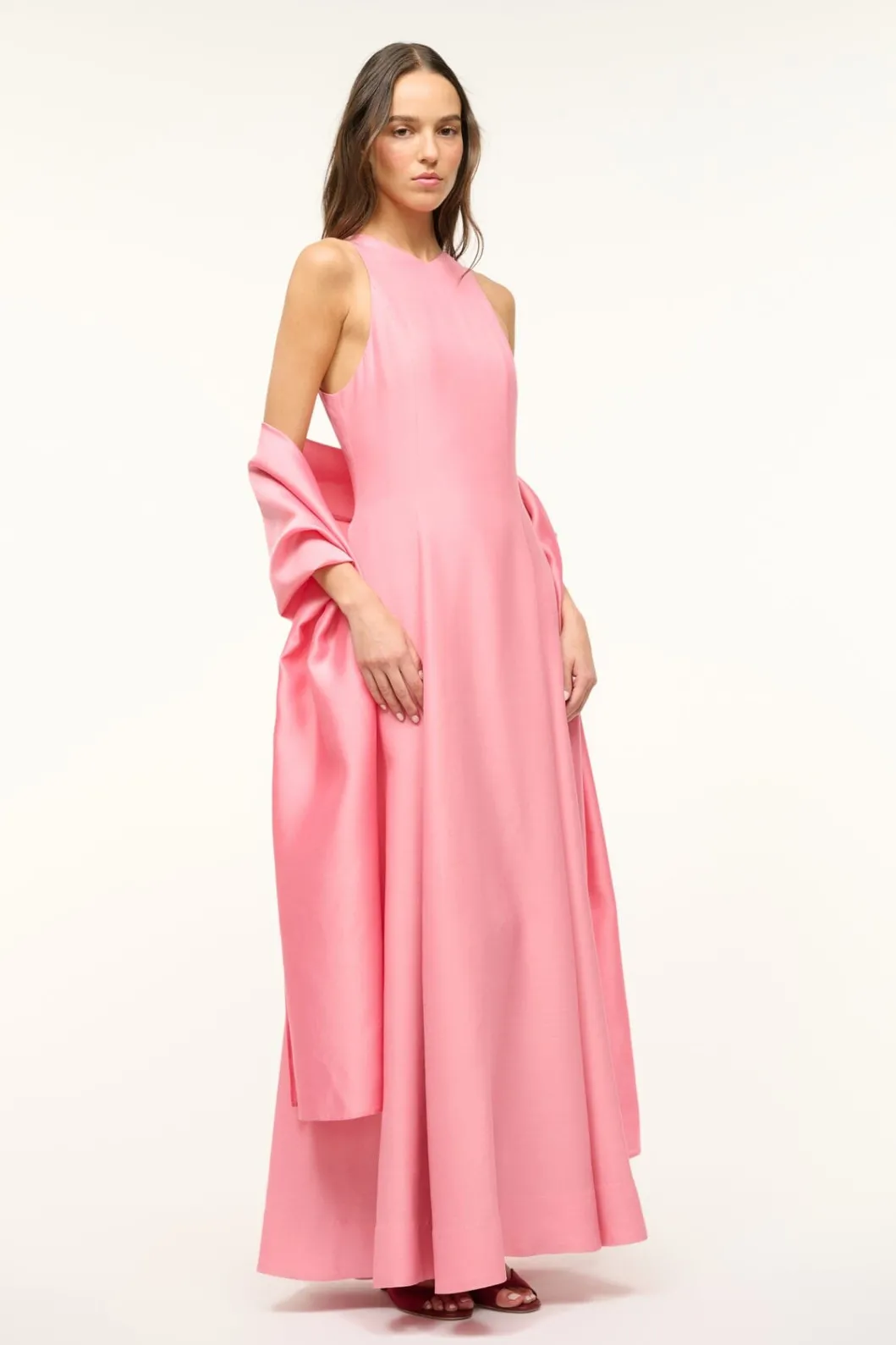 STAUD JONI SHAWL DAMASK PINK< The Evening Edit
