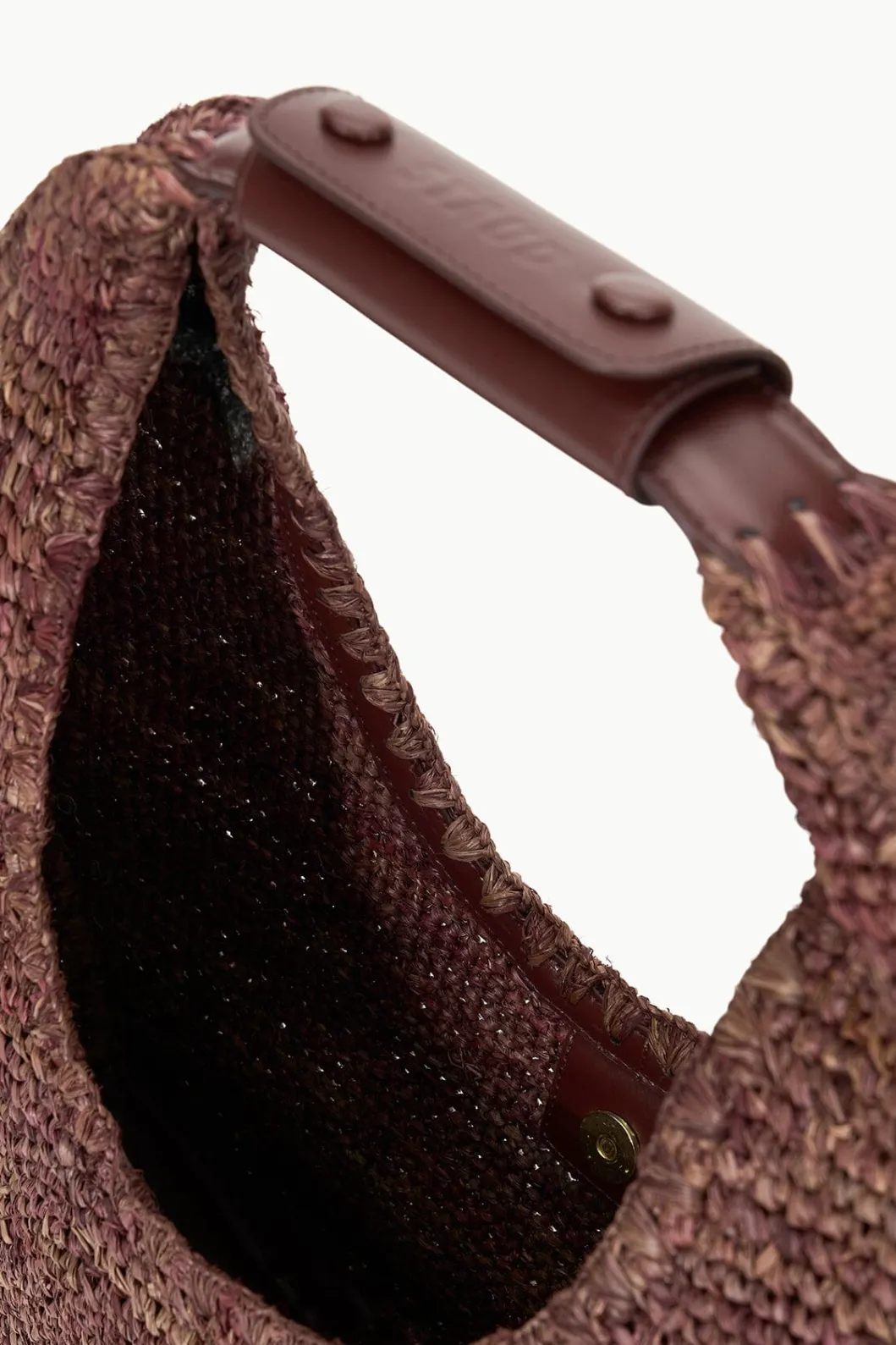 staud_large_raffia_moon_tote_bag_mahogany_4.webp STAUD LARGE RAFFIA MOON TOTE BAG< Swim | Totes