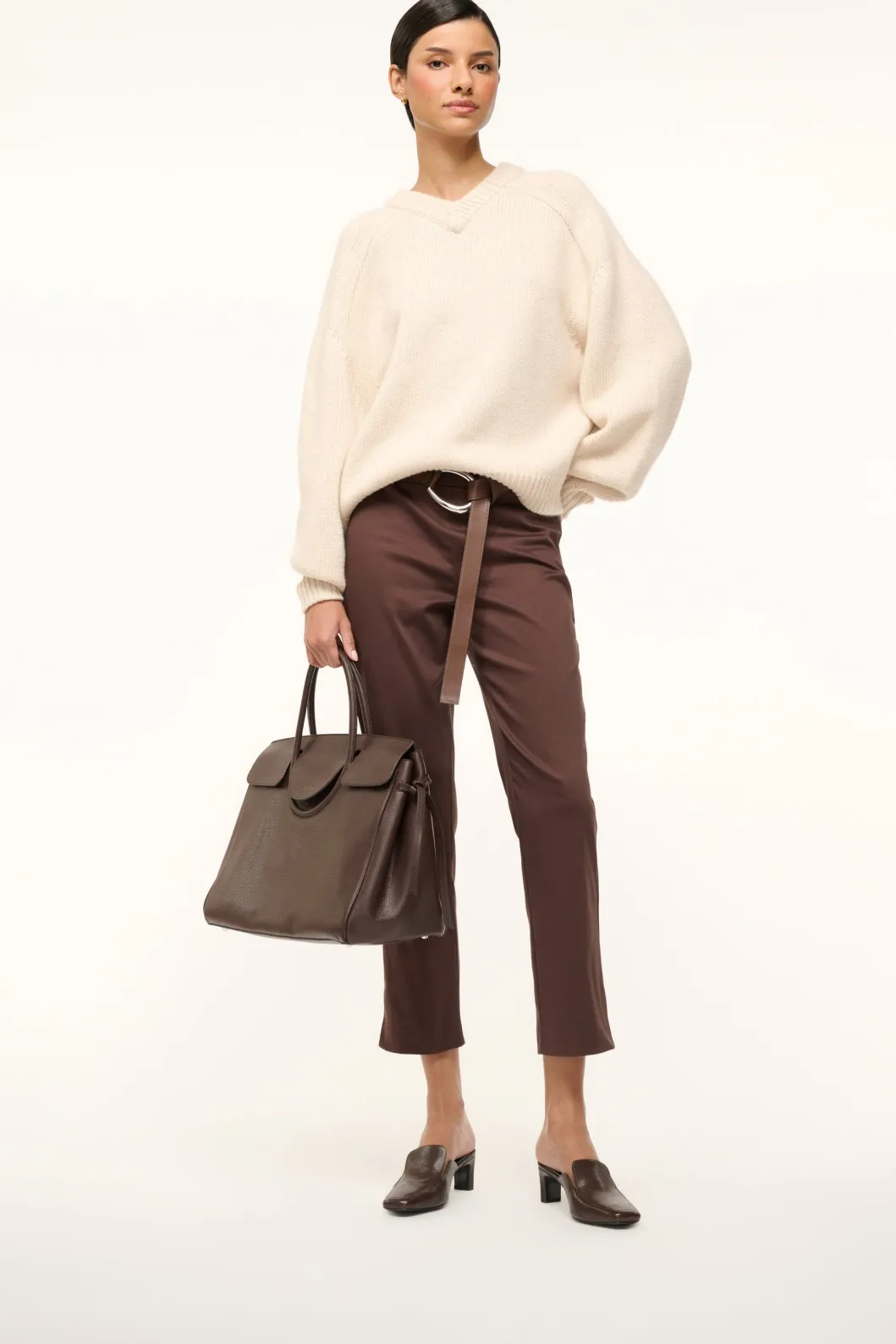 staud_lee_loafer_mule_espresso_3.webp STAUD LEE LOAFER MULE< Loafers | Mules & Flats