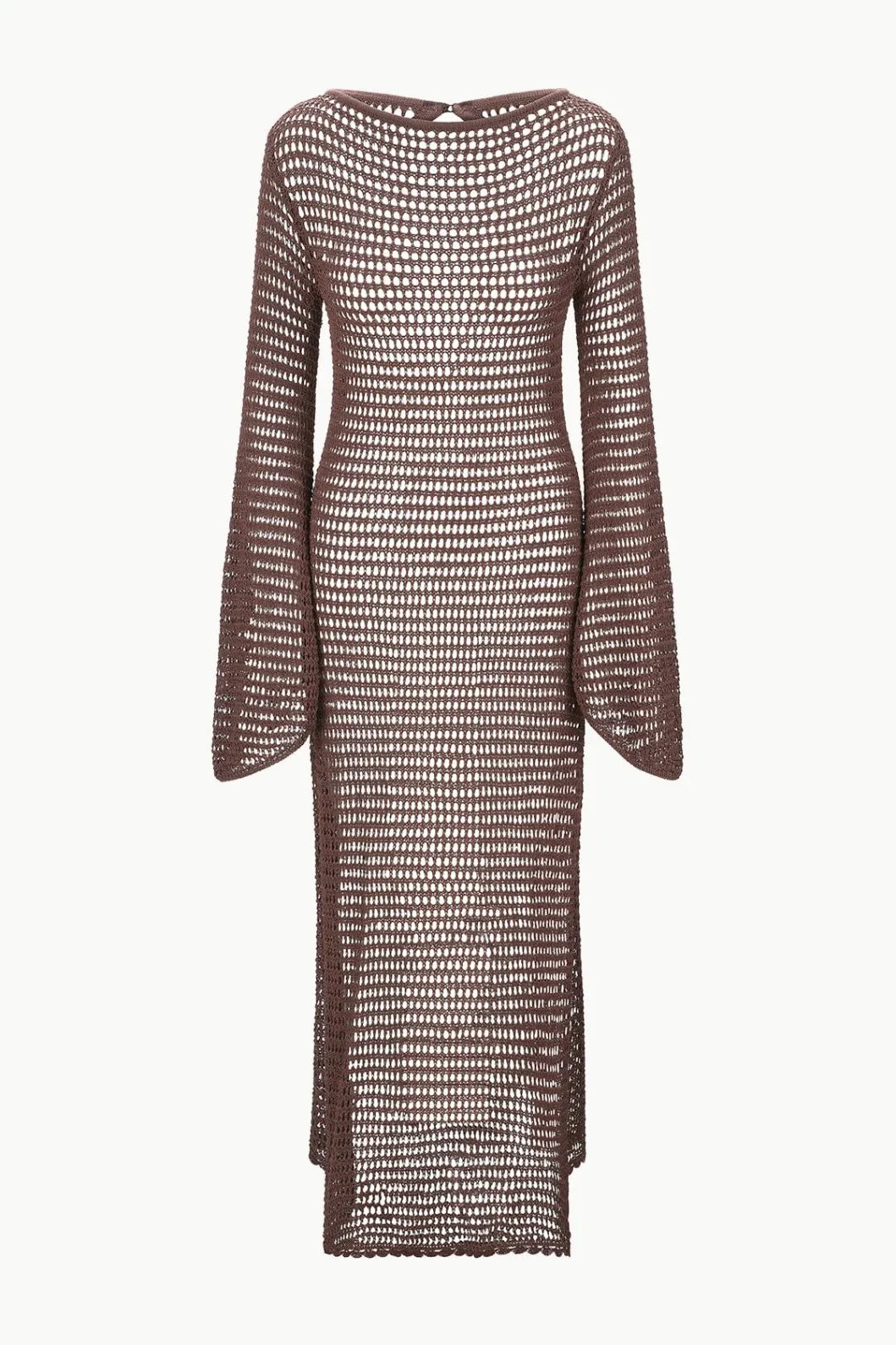 staud_lorena_dress_dark_chocolate_5.webp STAUD LORENA DRESS DARK CHOCOLATE< Swim | Cover-ups
