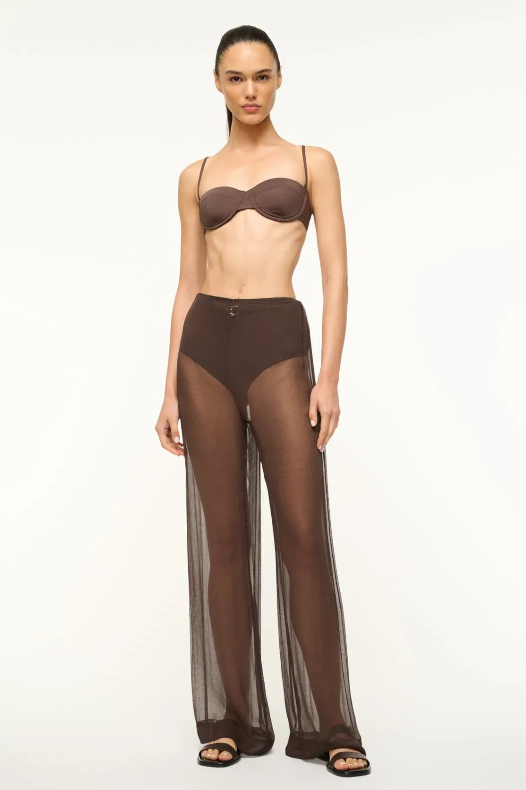 STAUD LUKE PANT DARK CHOCOLATE< Pants & Shorts | The Evening Edit