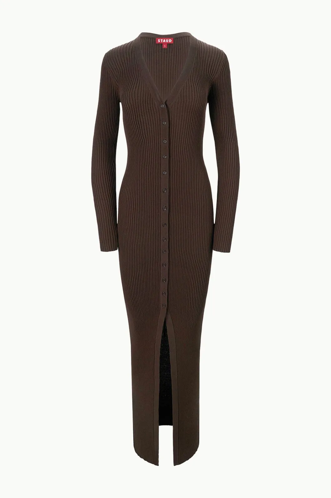 staud_maxi_shoko_sweater_earth_4.webp STAUD MAXI SHOKO SWEATER< Knit Dresses | Maxi Dresses