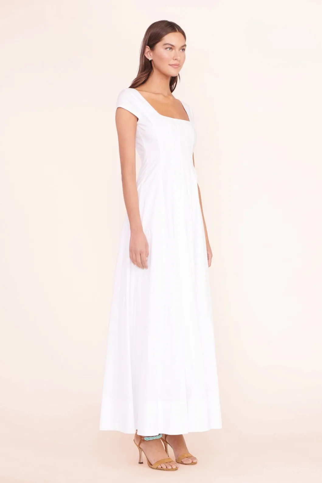STAUD MAXI SHORT SLEEVE WELLS DRESS< Maxi Dresses | Dresses