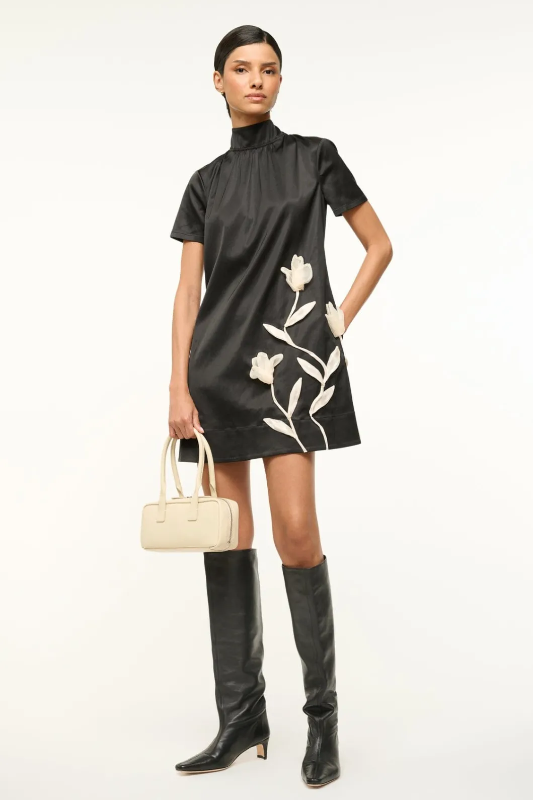 STAUD MINI ILANA DRESS SATIN< The Evening Edit | Mini Dresses
