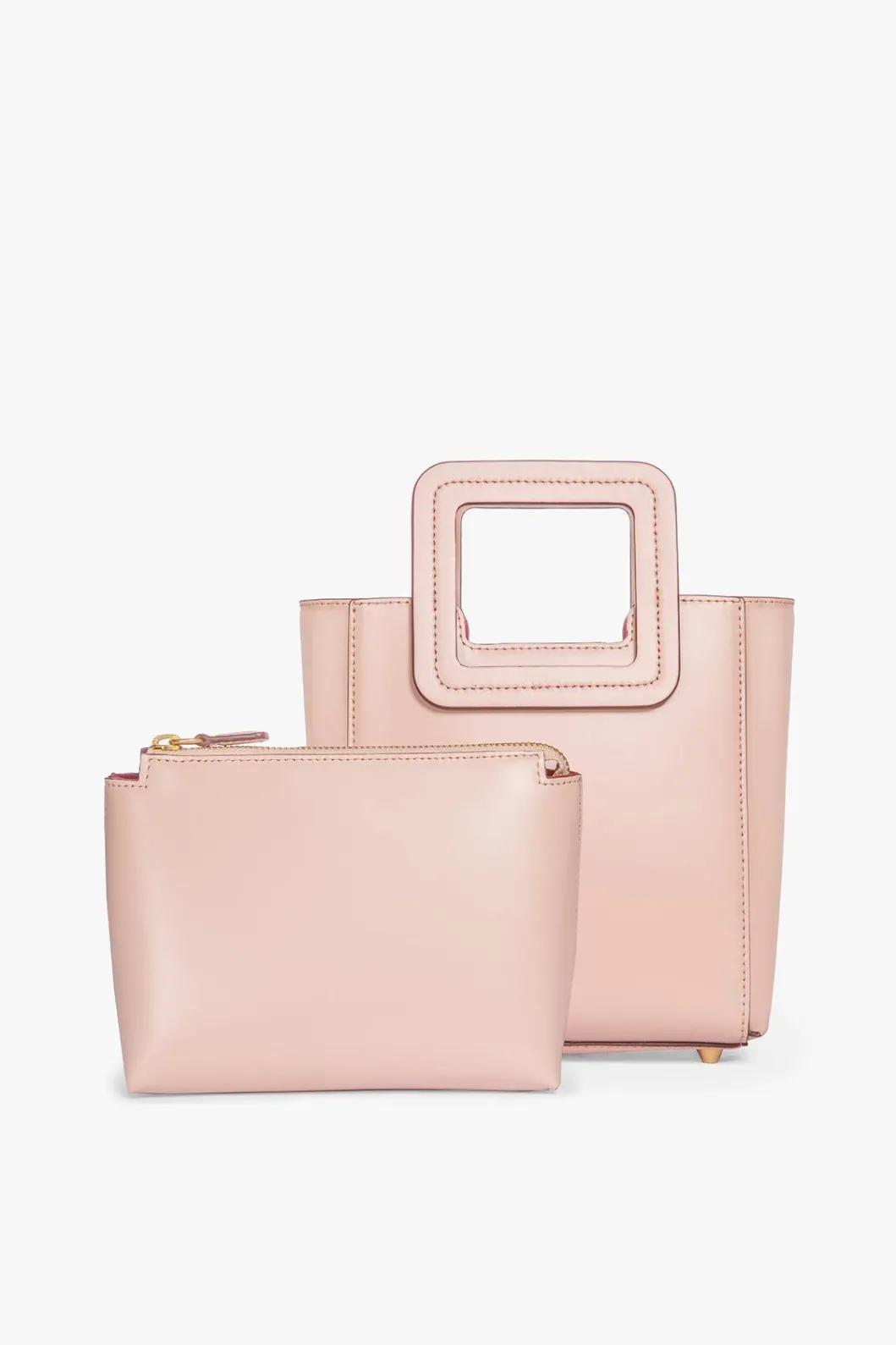 staud_mini_shirley_leather_bag__blush_2.webp STAUD MINI SHIRLEY LEATHER BAG | < Totes | Crossbody