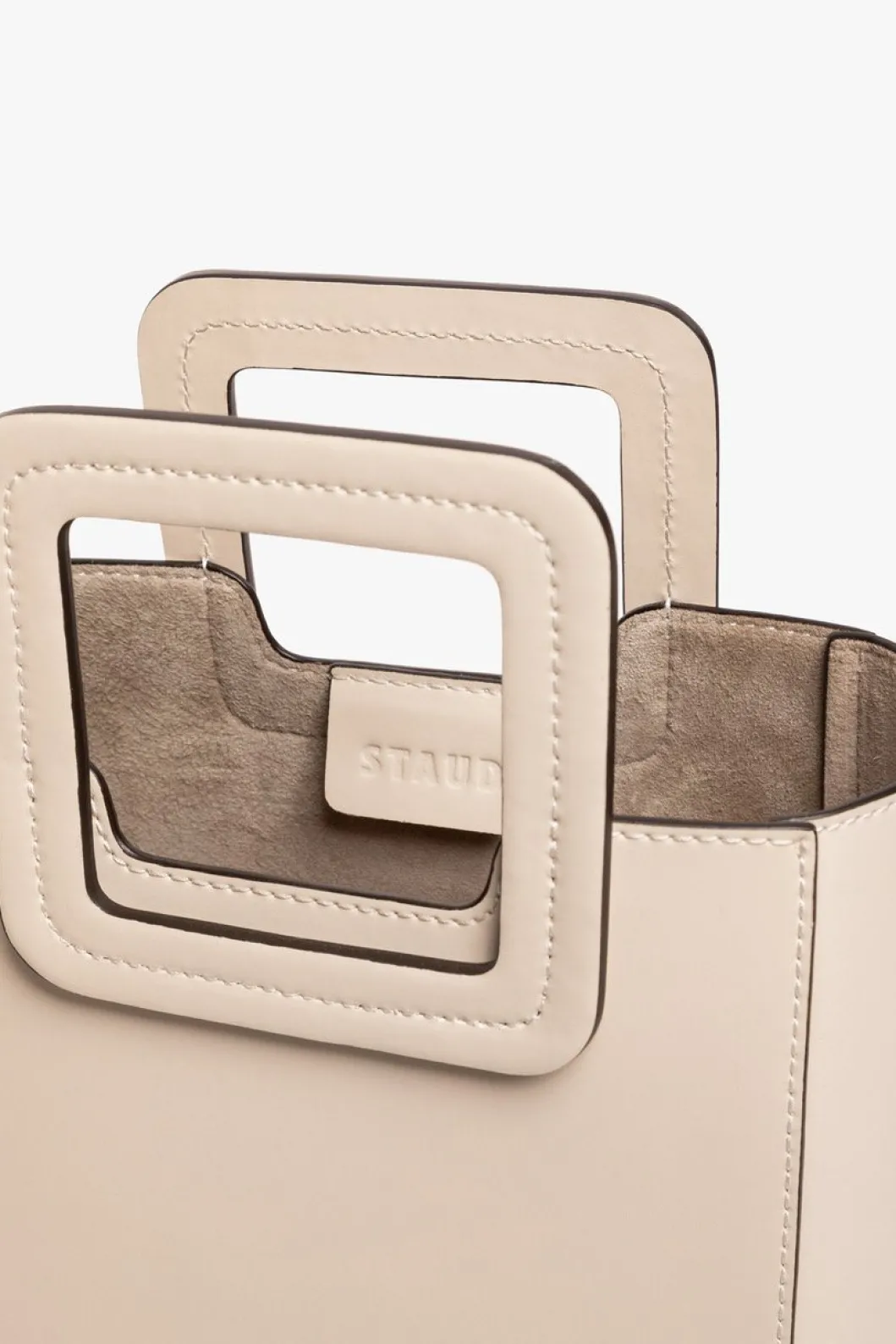 staud_mini_shirley_leather_bag__cream_7.webp STAUD MINI SHIRLEY LEATHER BAG | < Totes | Crossbody
