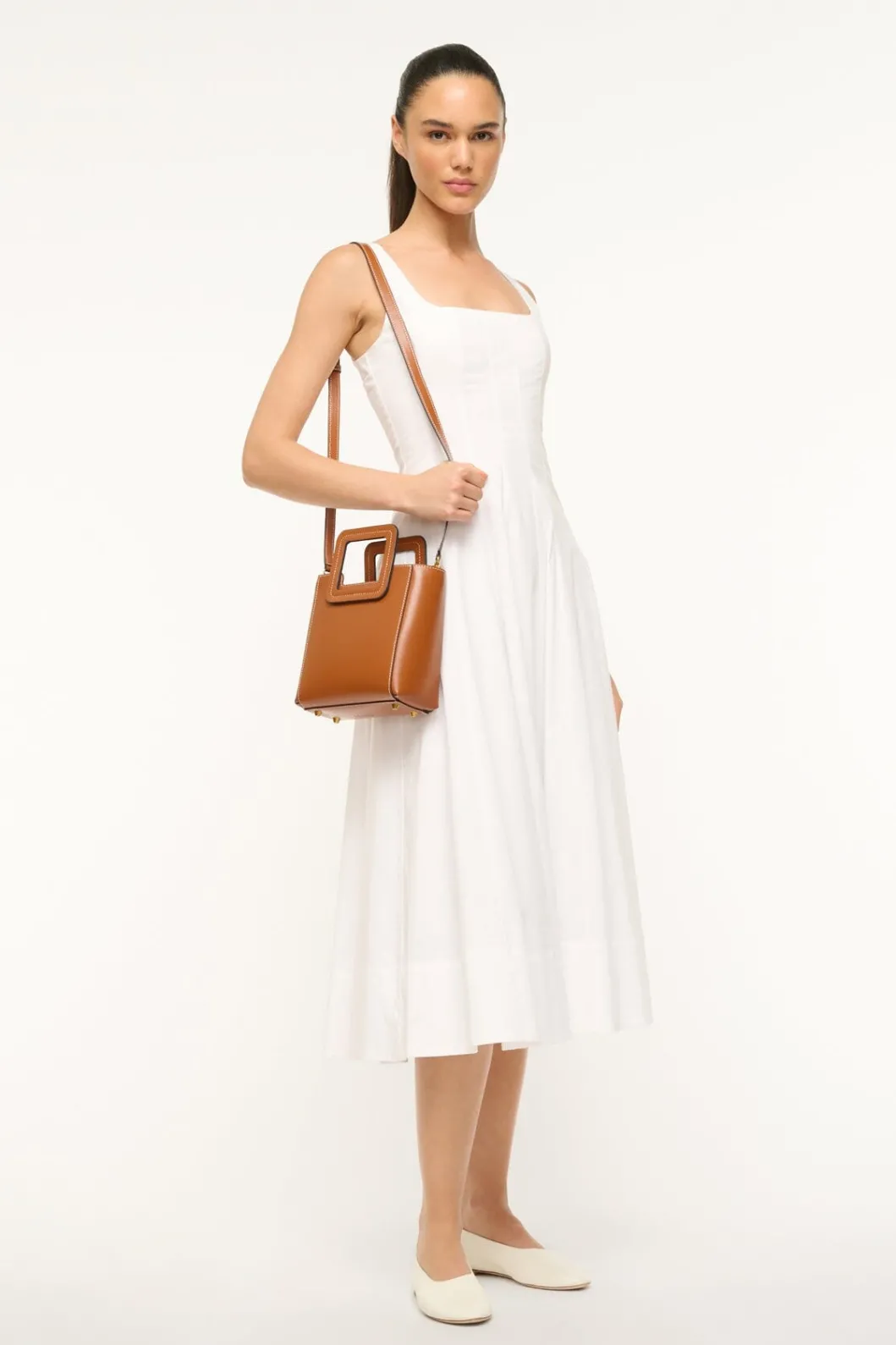 staud_mini_shirley_leather_bag__saddle_3.webp STAUD MINI SHIRLEY LEATHER BAG | < Totes | Crossbody