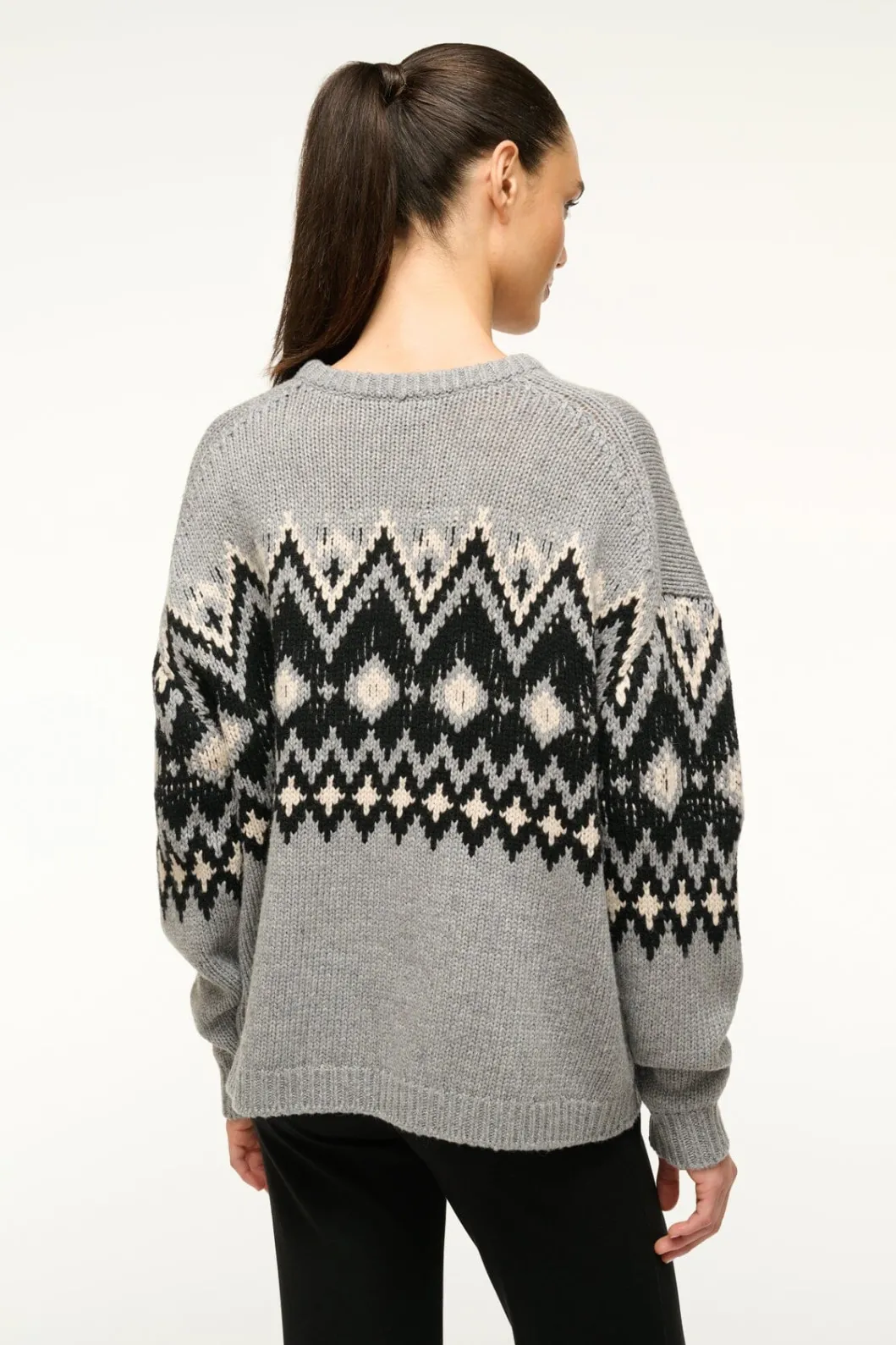 staud_moritz_sweater_heather_grey_multi_fairisle_2.webp STAUD MORITZ SWEATER HEATHER GREY MULTI FAIRISLE< Sweaters