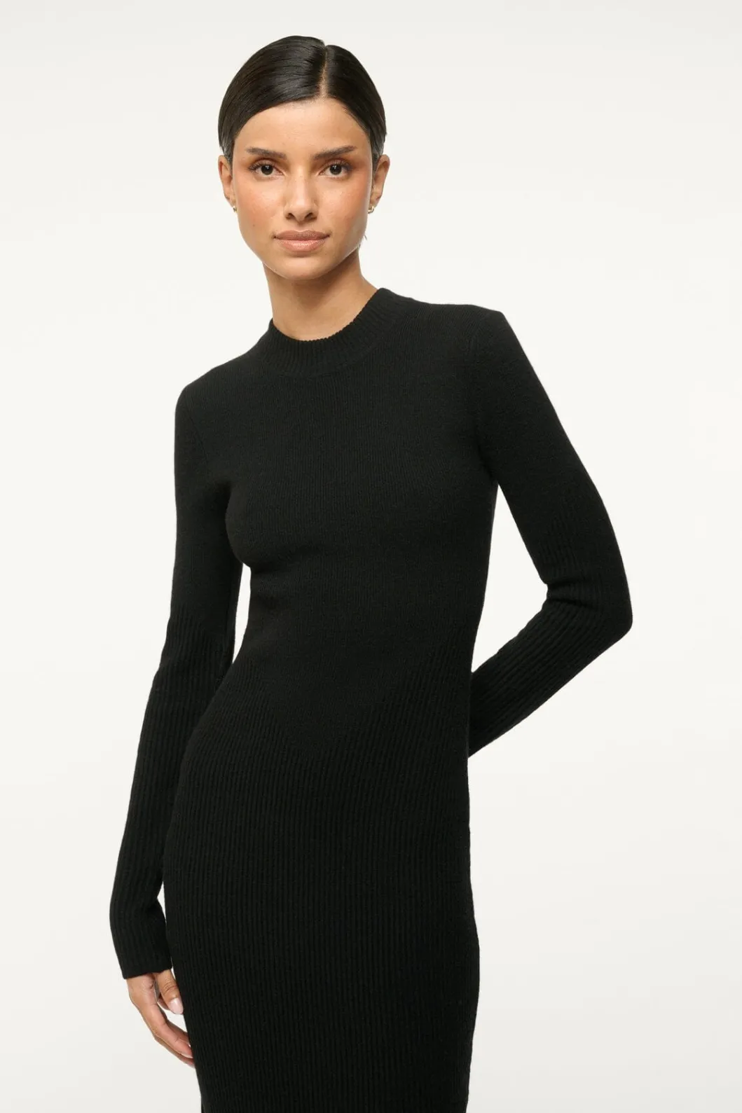 staud_ramona_dress_black_3.webp STAUD RAMONA DRESS< Dresses | Knit Dresses