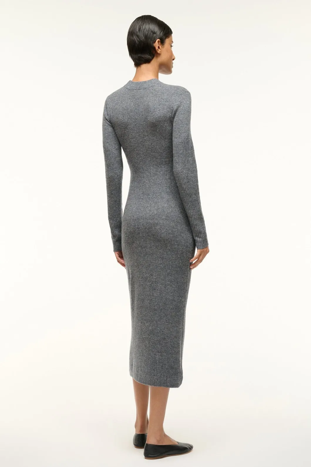 staud_ramona_dress_charcoal_grey_3.webp STAUD RAMONA DRESS CHARCOAL GREY< Dresses
