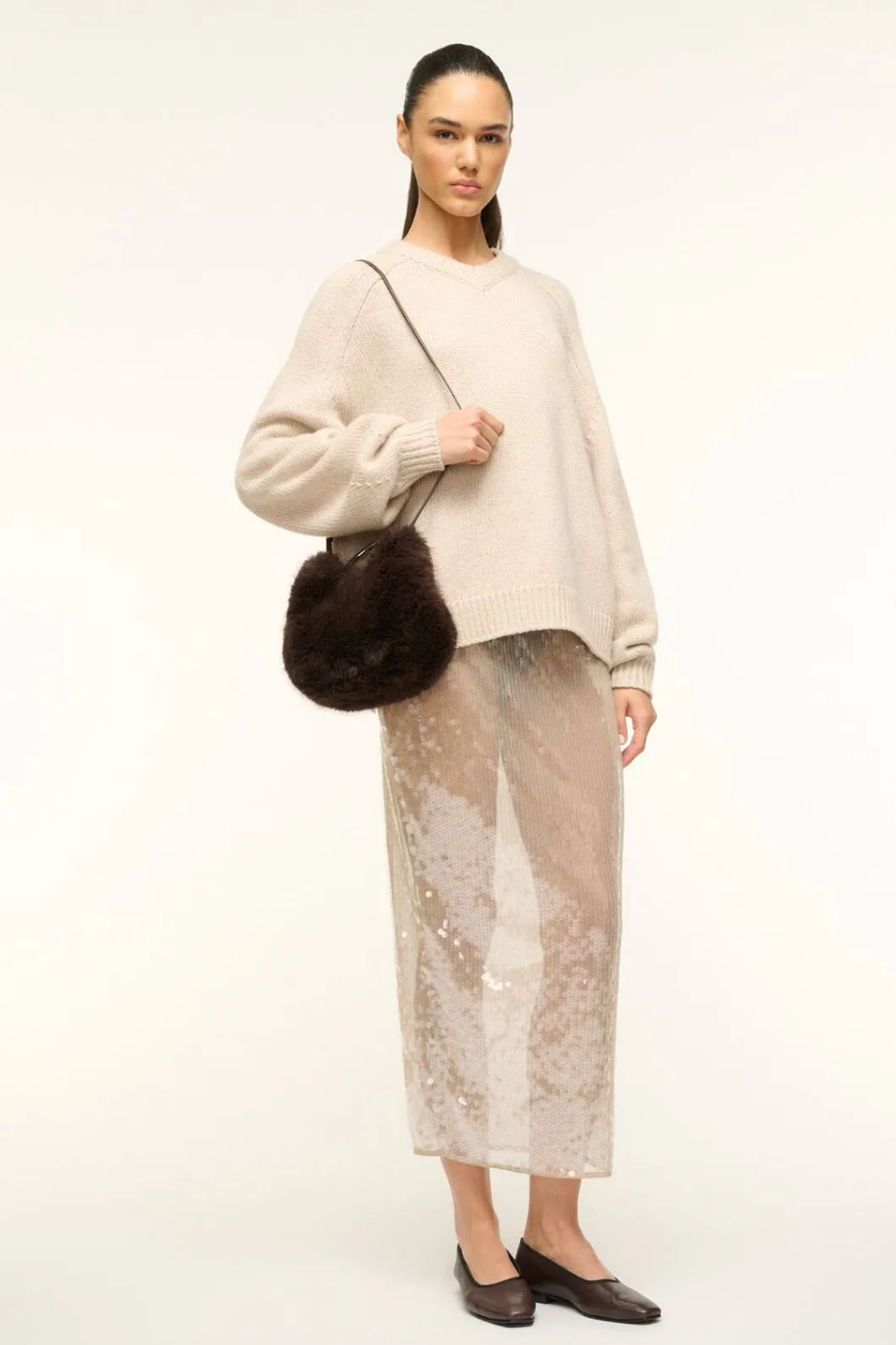 staud_romeo_faux_fur_bag_espresso_5.webp STAUD ROMEO FAUX FUR BAG< The Evening Edit | Beaded/novelty
