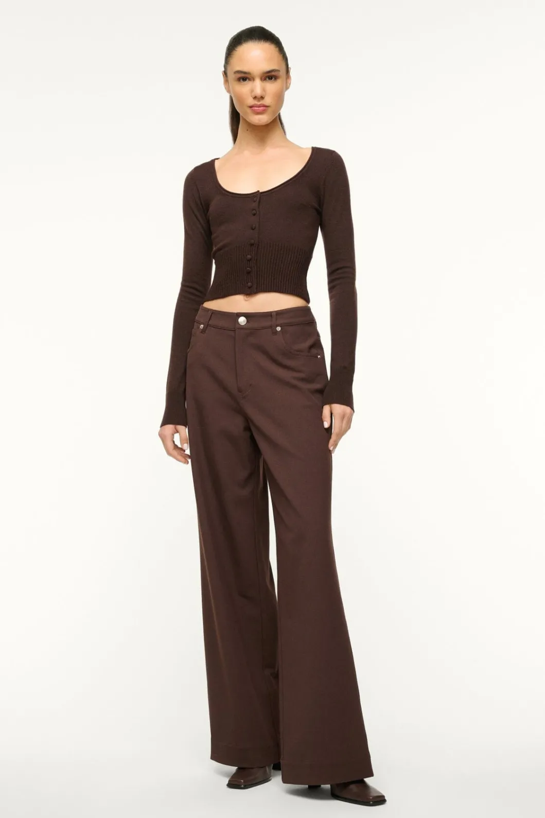 staud_sabrina_sweater_dark_chocolate_2.webp STAUD SABRINA SWEATER DARK CHOCOLATE< Sweaters