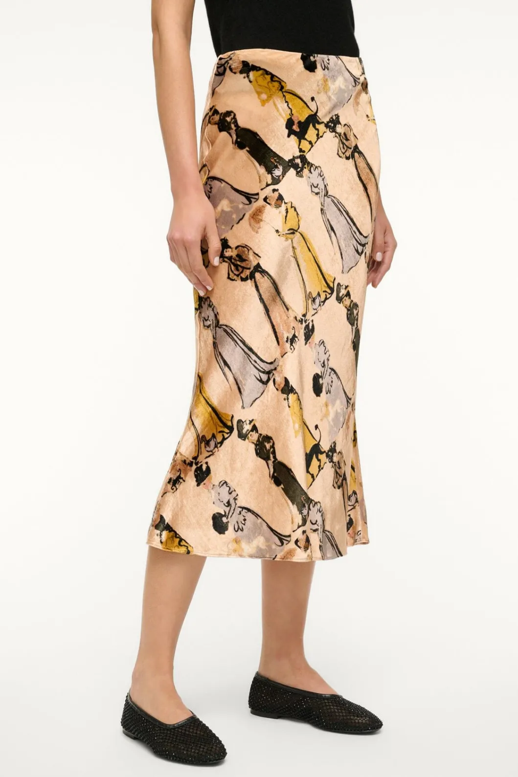 STAUD SADIE SKIRT WALK IN THE PARK< Skirts