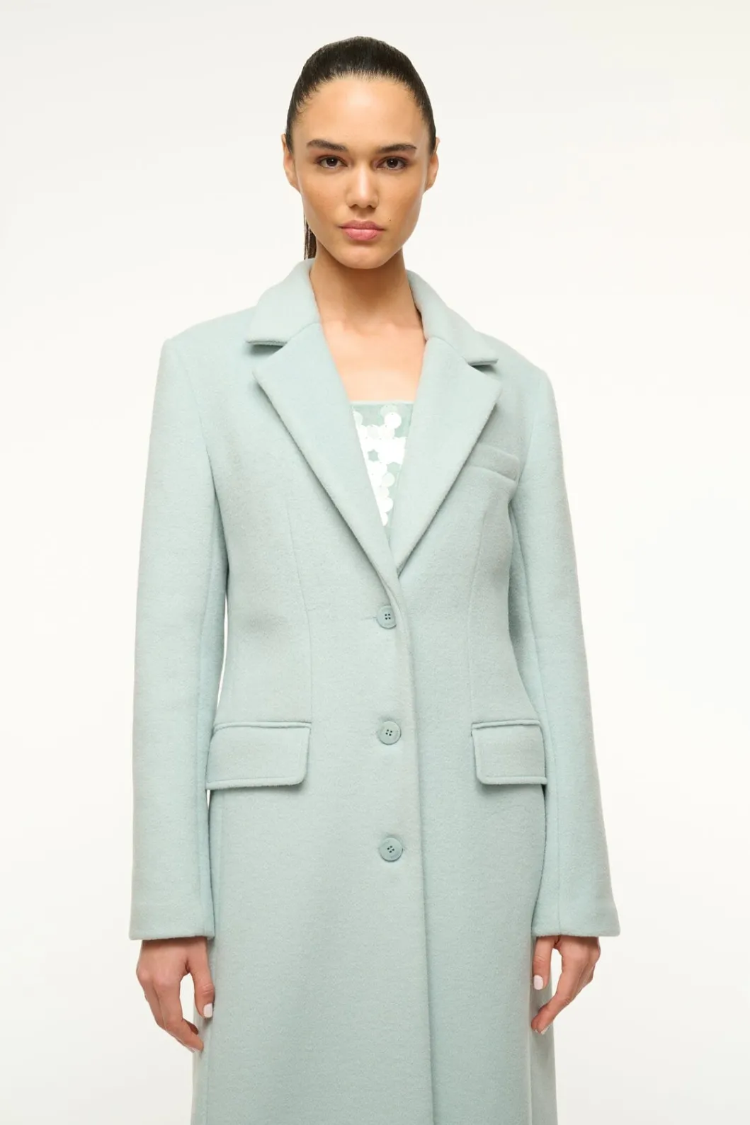 staud_sanza_coat_mist_5.webp STAUD SANZA COAT< Outerwear & Jackets | The Evening Edit
