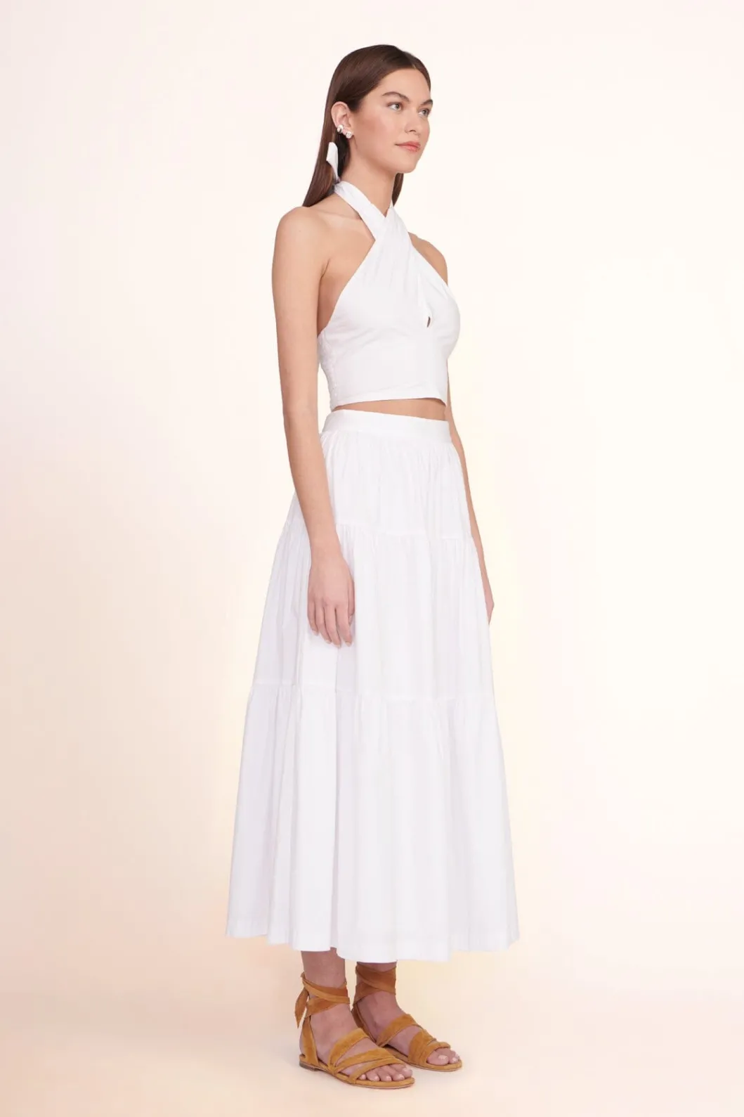 STAUD SEA SKIRT | WHITE< Skirts