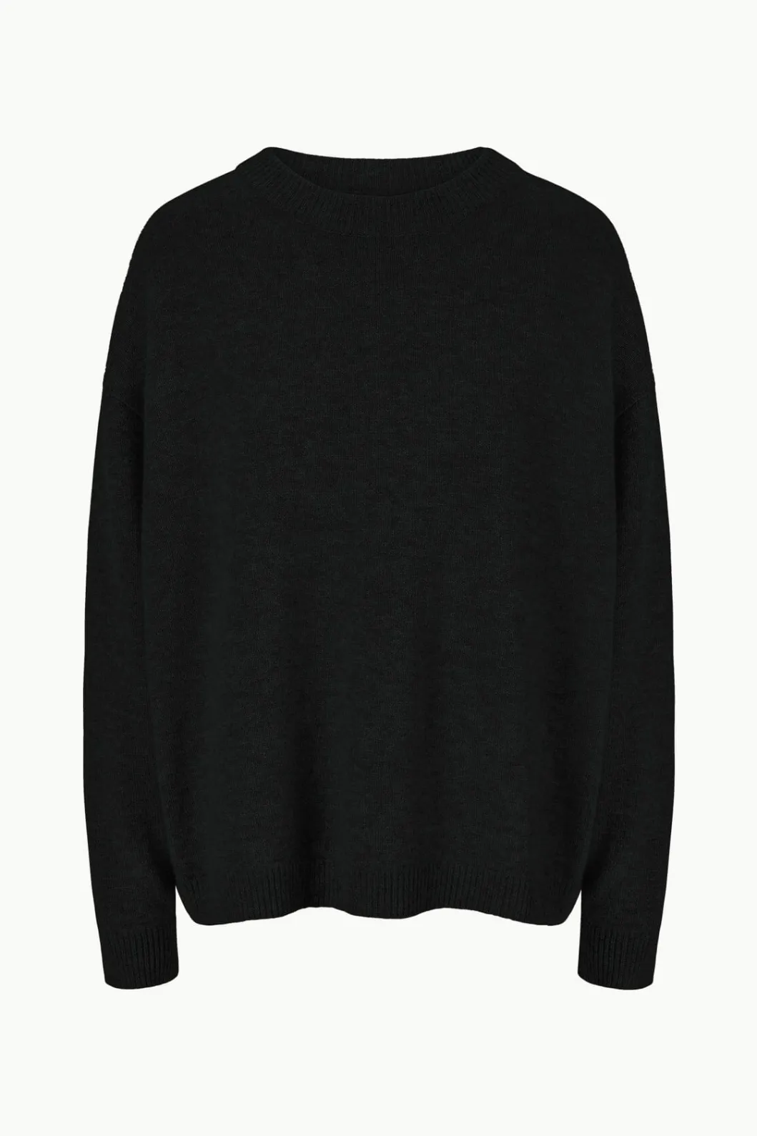 staud_serrano_cashmere_relaxed_crew_black_5.webp STAUD SERRANO CASHMERE RELAXED CREW< Sweaters