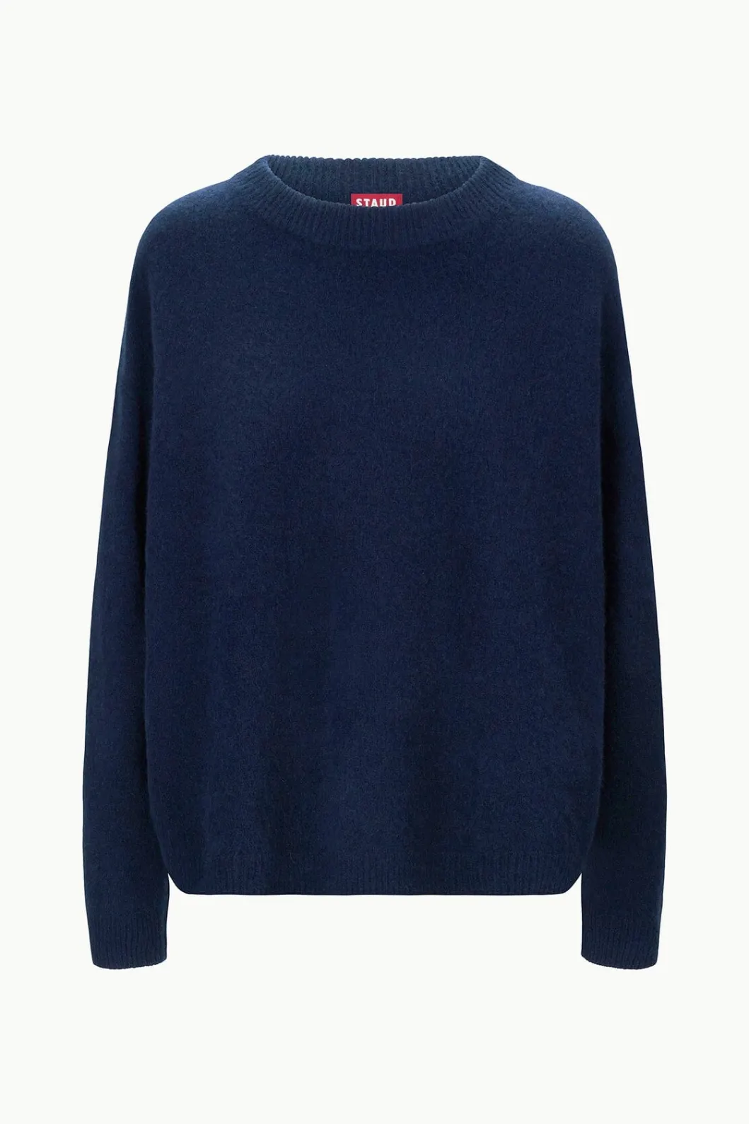 staud_serrano_cashmere_relaxed_crew_navy_3.webp STAUD SERRANO CASHMERE RELAXED CREW< Sweaters