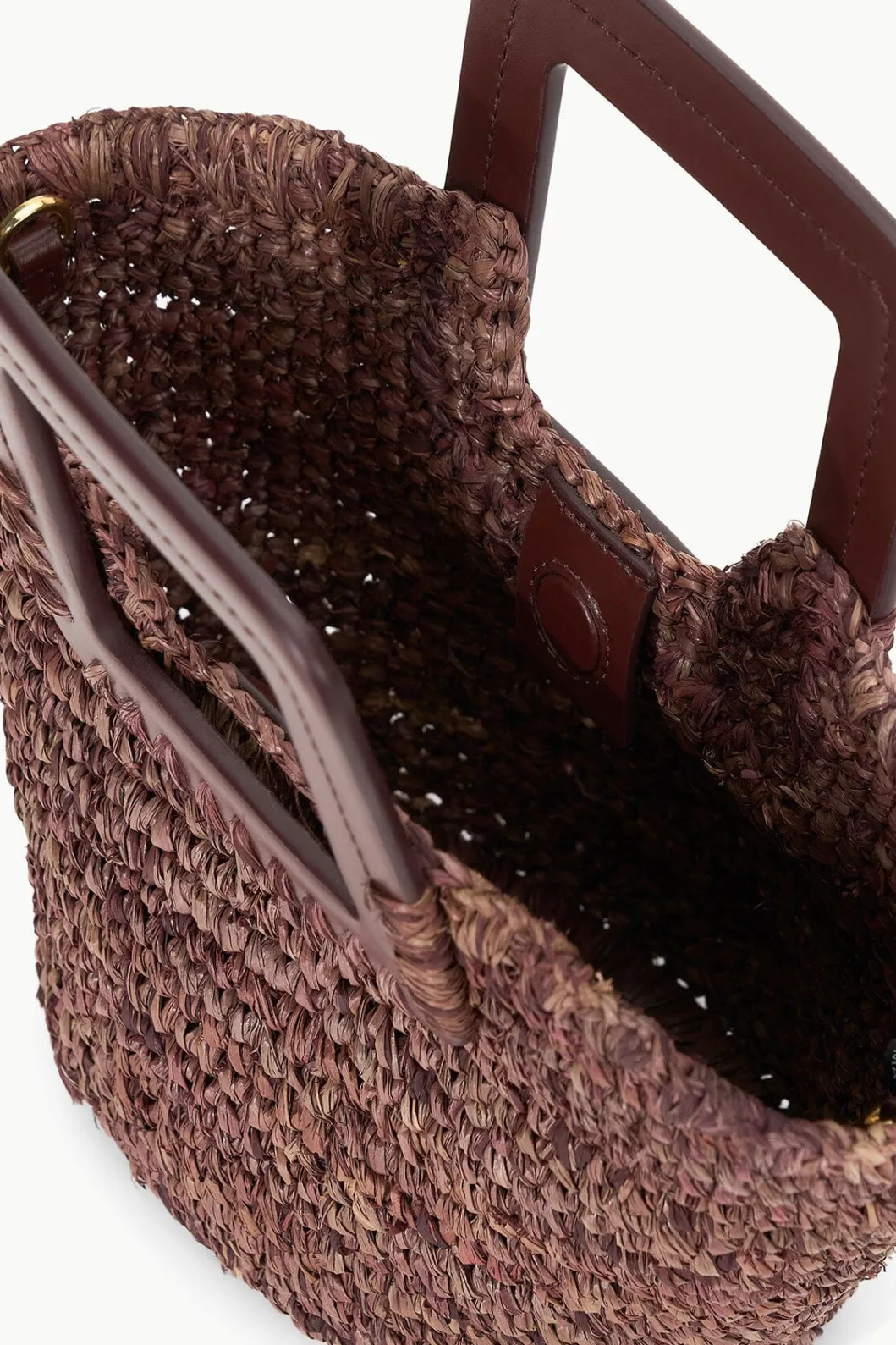 staud_shirley_raffia_mini_bucket_mahogany_4.webp STAUD SHIRLEY RAFFIA MINI BUCKET< Swim | Handbags