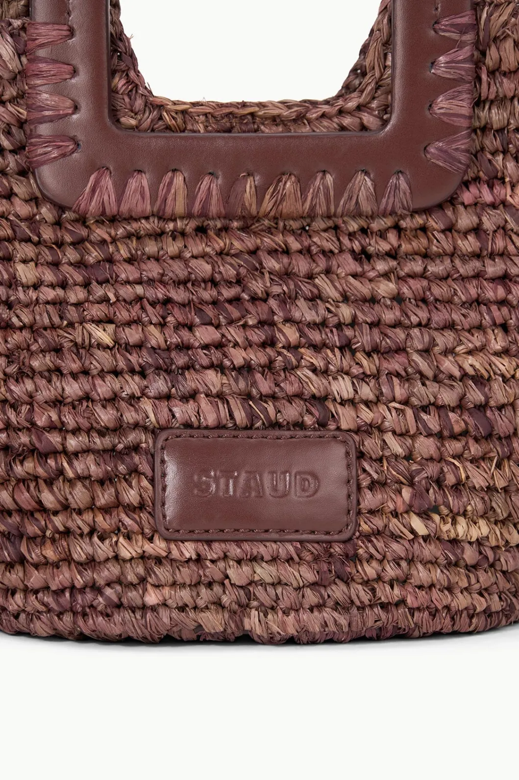 staud_shirley_raffia_mini_bucket_mahogany_5.webp STAUD SHIRLEY RAFFIA MINI BUCKET< Swim | Handbags