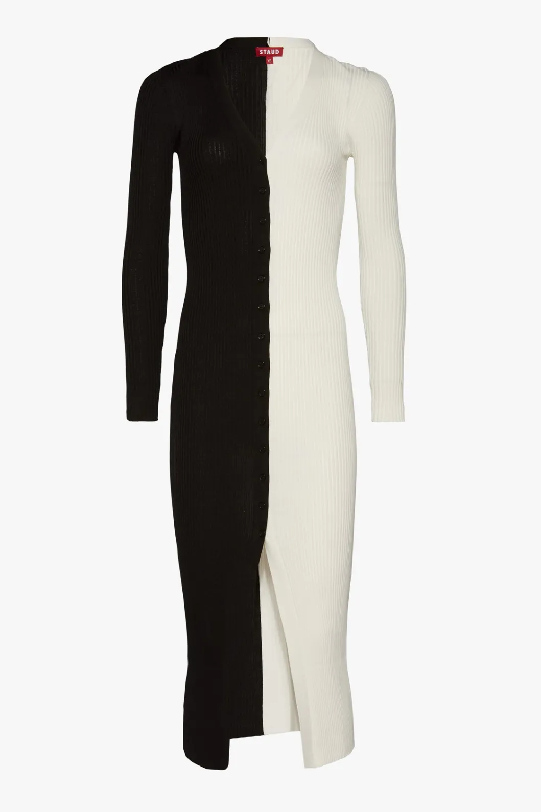 staud_shoko_sweater__black_white_7.webp STAUD SHOKO SWEATER | BLACK WHITE< Midi Dresses | Dresses