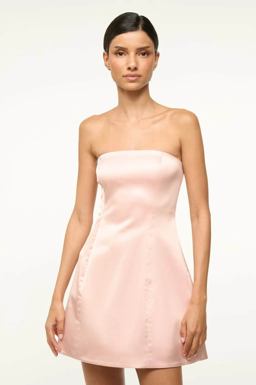 staud_silvia_dress_ballet_3.webp STAUD SILVIA DRESS< The Evening Edit | Mini Dresses