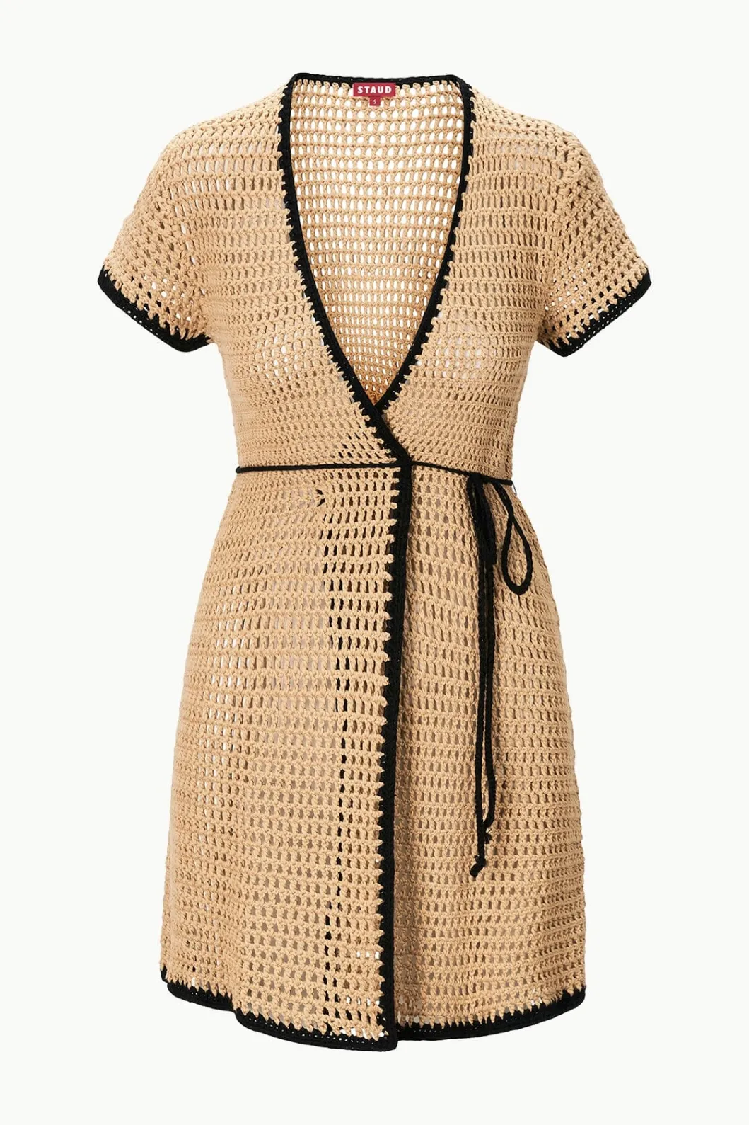 staud_spritz_coverup_dress_natural_4.webp STAUD SPRITZ COVERUP DRESS< Swim | Cover-ups
