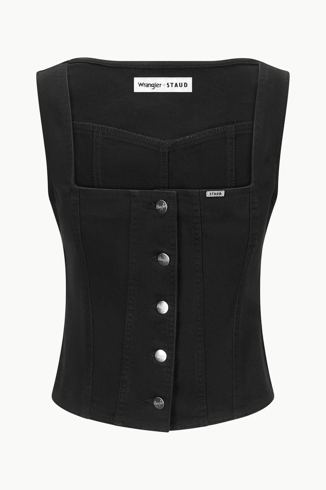 staud_staud_wrangler_trucker_top_black_3.webp STAUD WRANGLER TRUCKER TOP< Denim | Tops