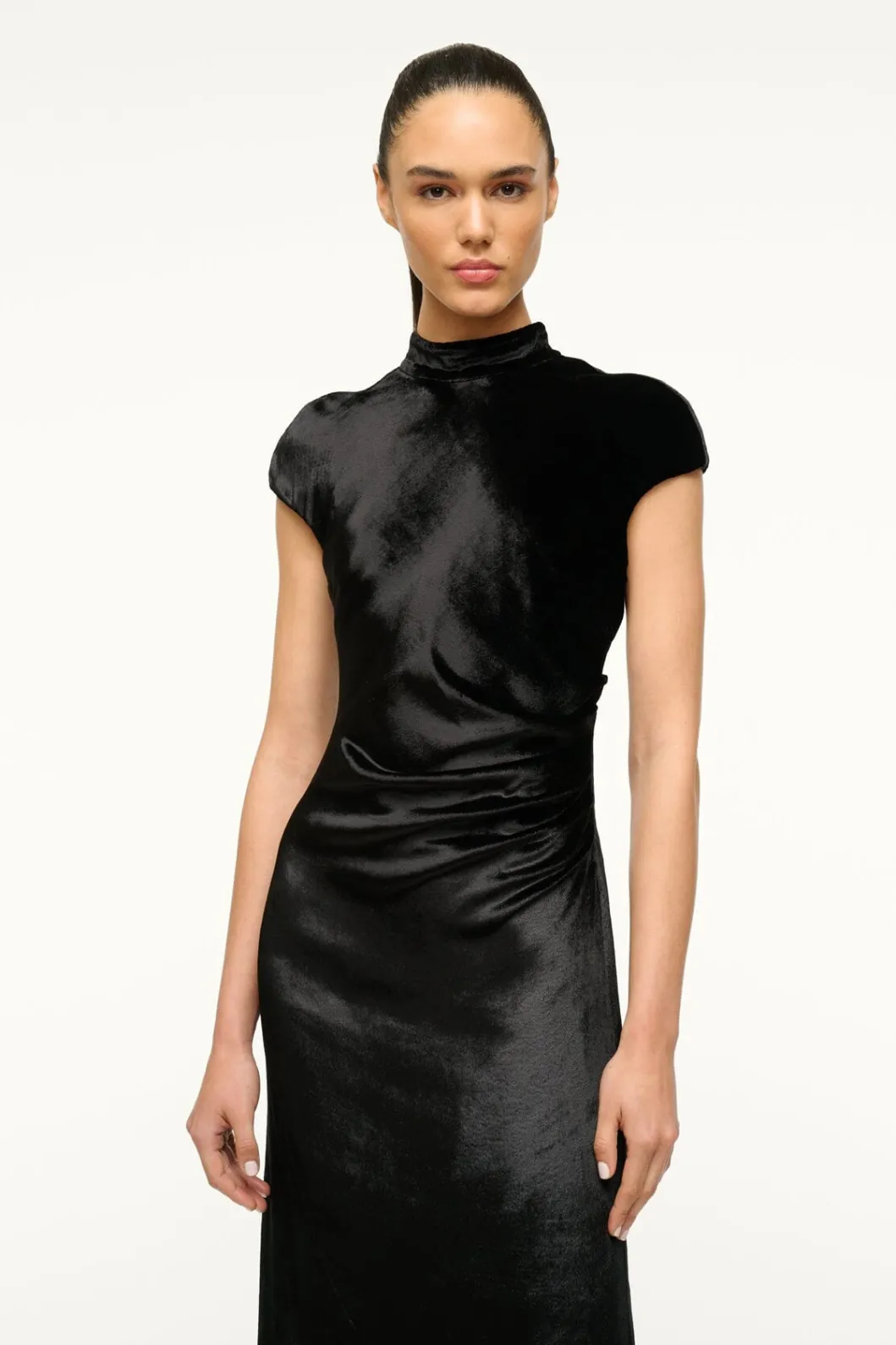 staud_tina_dress_black_2.webp STAUD TINA DRESS< The Evening Edit | Maxi Dresses