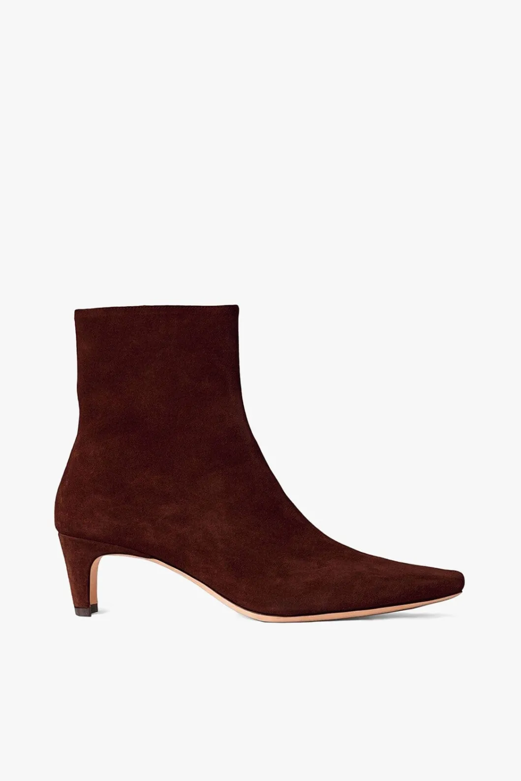 STAUD WALLY ANKLE BOOT MAHOGANY SUEDE< Boots