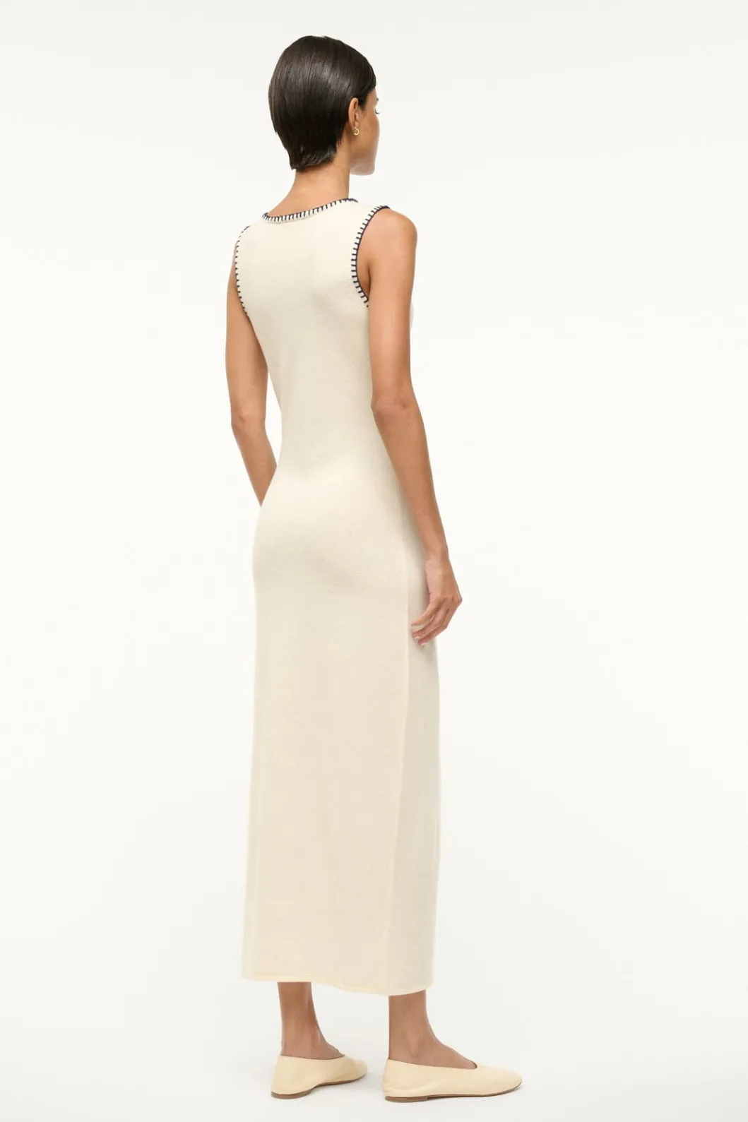 staud_wentworth_dress_ivory_navy_3.webp STAUD WENTWORTH DRESS IVORY NAVY< Knit Dresses | Maxi Dresses