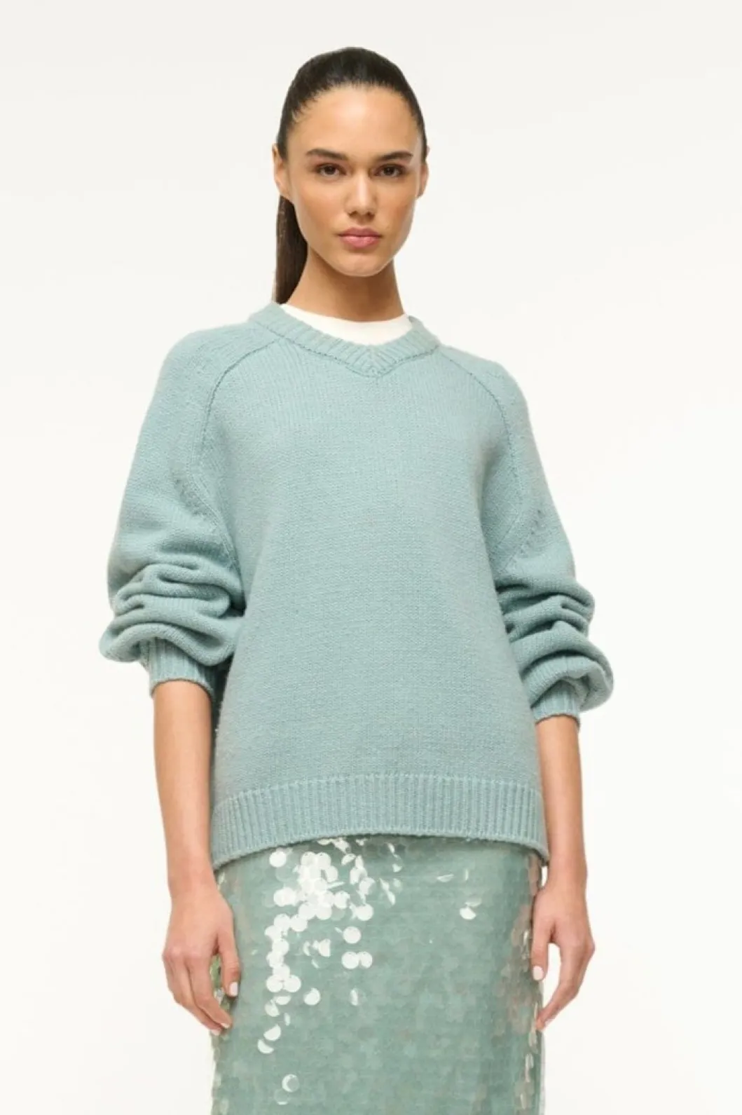 staud_wilson_sweater_mist_2.webp STAUD WILSON SWEATER< Sweaters | The Evening Edit