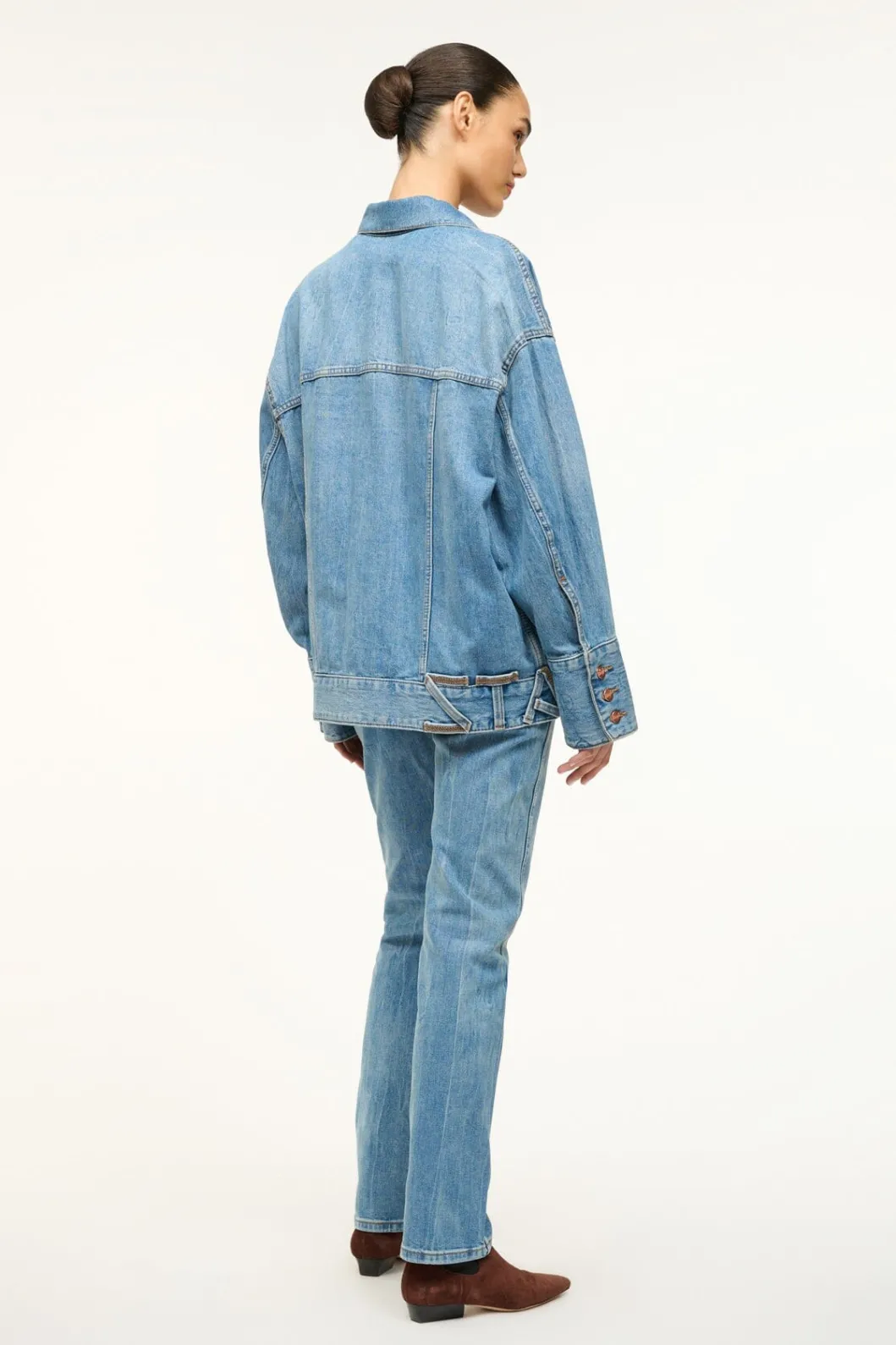 staud_wrangler_the_biggest_jean_jacket_3.webp STAUD WRANGLER THE BIGGEST JEAN JACKET< Denim | Outerwear & Jackets
