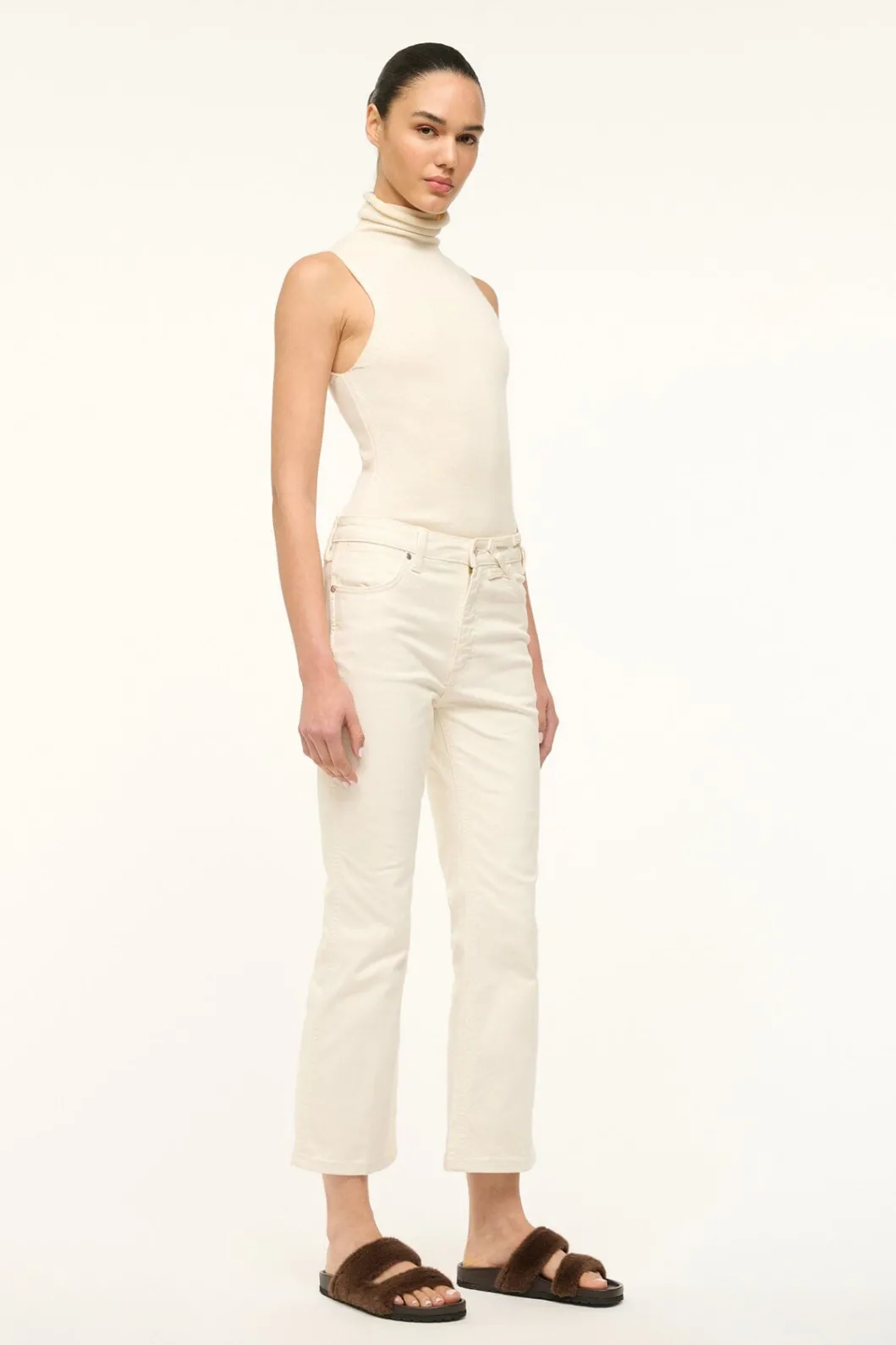 staud_wrangler_the_cropped_boot_jean_cream_2.webp STAUD WRANGLER THE CROPPED BOOT JEAN< Denim | Pants & Shorts