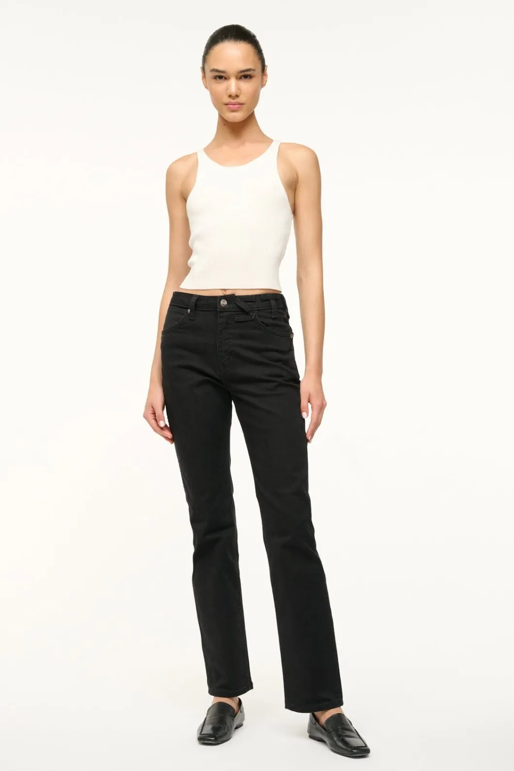 staud_wrangler_the_everyday_jean_black_3.webp STAUD WRANGLER THE EVERYDAY JEAN< Denim | Pants & Shorts