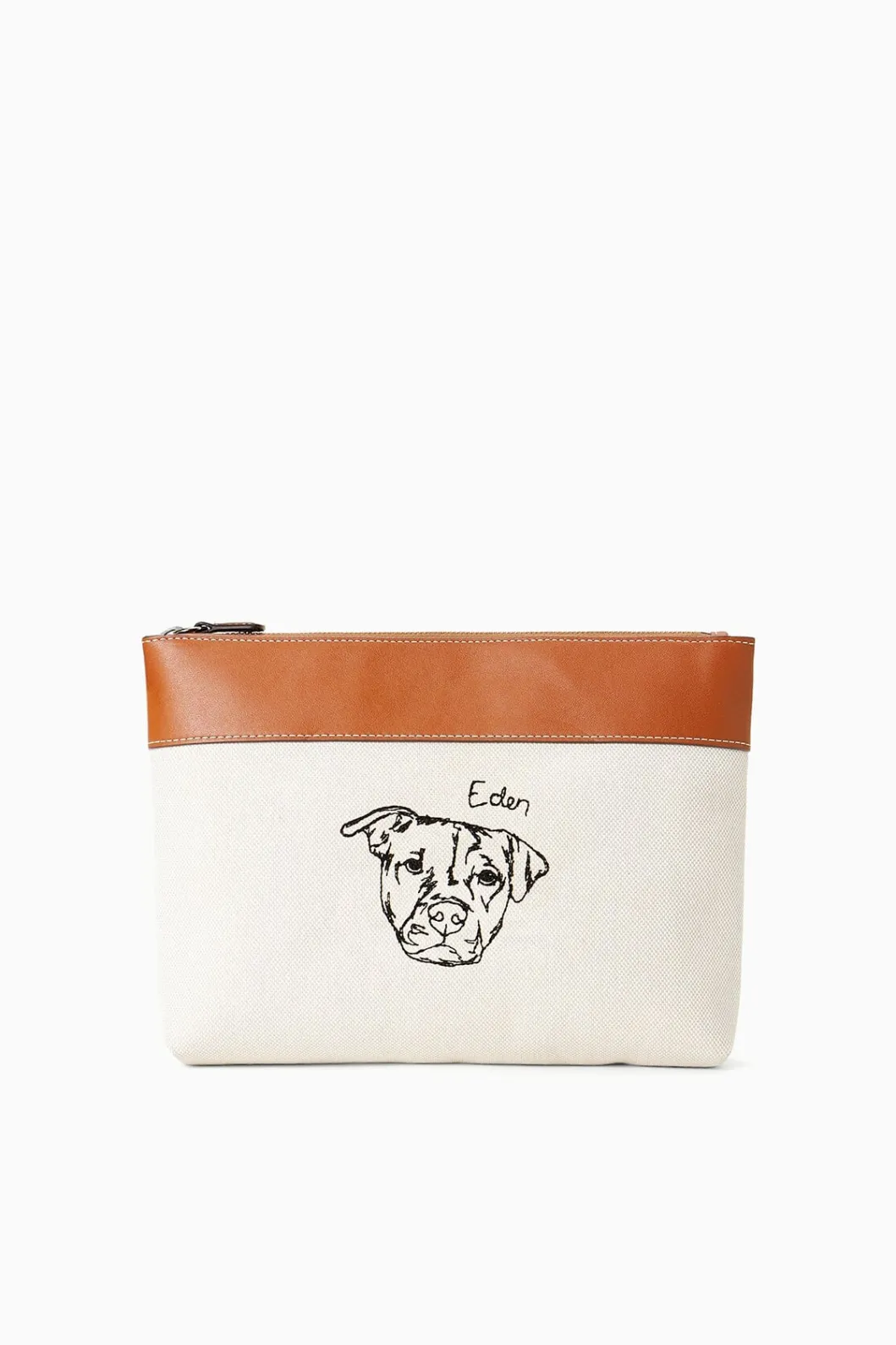 STAUD x C.BONZ CUSTOM DUCKIE ZIP POUCH | CREAM TAN< Custom Handbags