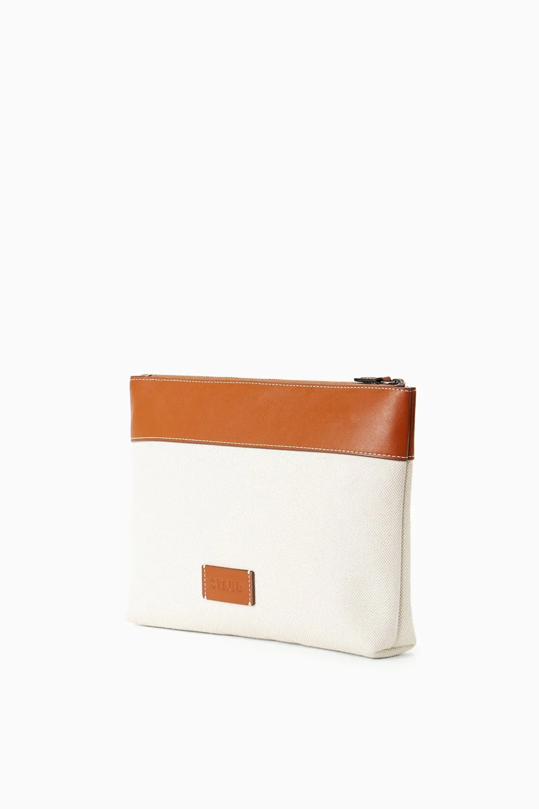 staud_x_cbonz_custom_duckie_zip_pouch__cream_tan_2.webp STAUD x C.BONZ CUSTOM DUCKIE ZIP POUCH | CREAM TAN< Custom Handbags